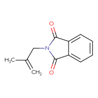 Chemical structure of 2-(2-methylprop-2-en-1-yl)-2,3-dihydro-1H-isoindole-1,3-dione - CSSB00000006271