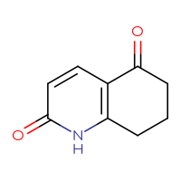 Chemical structure of 1,2,5,6,7,8-hexahydroquinoline-2,5-dione - CSSB00000188899