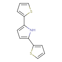 Chemical structure of 2,5-bis(thiophen-2-yl)-1H-pyrrole - CSSB00000067644