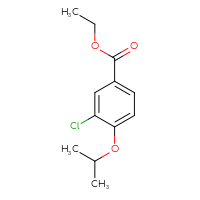 Chemical structure of ethyl 3-chloro-4-(propan-2-yloxy)benzoate - CSSB00012921601