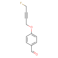 Chemical structure of 4-[(4-fluorobut-2-yn-1-yl)oxy]benzaldehyde - CSSB20476495236