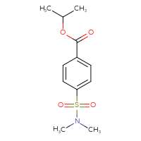 Chemical structure of propan-2-yl 4-(dimethylsulfamoyl)benzoate - CSSB00000590249
