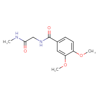 Chemical structure of 2-[(3,4-dimethoxyphenyl)formamido]-N-methylacetamide - CSSB00103794802