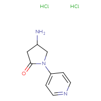 Chemical structure of 4-amino-1-(pyridin-4-yl)pyrrolidin-2-one dihydrochloride - CSSB14817800740