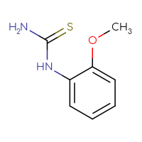 Chemical structure of (2-methoxyphenyl)thiourea - CSSB00000183953