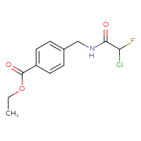 Chemical structure of ethyl 4-[(2-chloro-2-fluoroacetamido)methyl]benzoate - CSSB21332050798