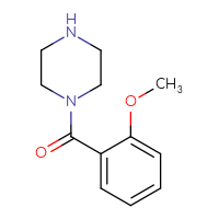 Chemical structure of 1-(2-methoxybenzoyl)piperazine - CSSB00000285955