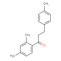 Chemical structure of 1-(2,4-dimethylphenyl)-3-(4-methylphenyl)propan-1-one - CSSB00003676220
