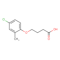 Chemical structure of 4-(4-chloro-2-methylphenoxy)butanoic acid - CSSB00000184045