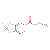 Chemical structure of ethyl 2,2-difluoro-2H-1,3-benzodioxole-5-carboxylate - CSSB00010164425