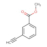 Chemical structure of methyl 3-ethynylbenzoate - CSSB00000045152