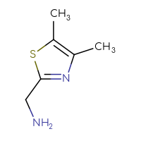 Chemical structure of 1-(4,5-dimethyl-1,3-thiazol-2-yl)methanamine - CSSB00000765513