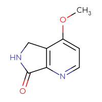 Chemical structure of 4-methoxy-5H,6H,7H-pyrrolo[3,4-b]pyridin-7-one - CSSB02125606583