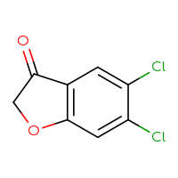 Chemical structure of 5,6-dichloro-2,3-dihydro-1-benzofuran-3-one - CSSB00010265340