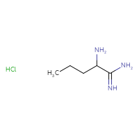 Chemical structure of 2-aminopentanimidamide hydrochloride - CSSB20963523582