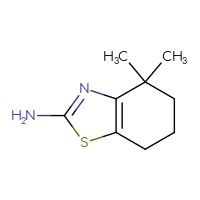 Chemical structure of 4,4-dimethyl-4,5,6,7-tetrahydro-1,3-benzothiazol-2-amine - CSSB00000733209