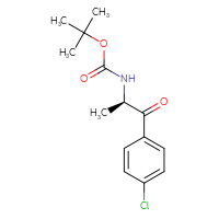 Chemical structure of tert-butyl N-[(2R)-1-(4-chlorophenyl)-1-oxopropan-2-yl]carbamate - CSSB00022532462