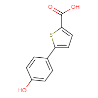 Chemical structure of 5-(4-hydroxyphenyl)thiophene-2-carboxylic acid - CSSB00010981974