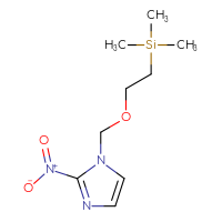 Chemical structure of 2-nitro-1-{[2-(trimethylsilyl)ethoxy]methyl}-1H-imidazole - CSSB00010985920