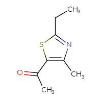 Chemical structure of 1-(2-ethyl-4-methyl-1,3-thiazol-5-yl)ethan-1-one - CSSB00000757258