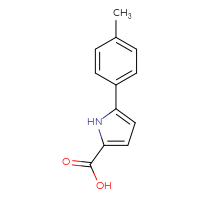 Chemical structure of 5-(4-methylphenyl)-1H-pyrrole-2-carboxylic acid - CSSB00010003987