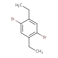 Chemical structure of 1,4-dibromo-2,5-diethylbenzene - CSSB00009828399