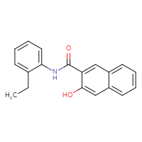 Chemical structure of N-(2-ethylphenyl)-3-hydroxynaphthalene-2-carboxamide - CSSB00020682121