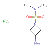 Chemical structure of 3-amino-N,N-dimethylazetidine-1-sulfonamide hydrochloride - CSSB00025777077