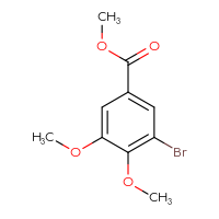 Chemical structure of methyl 3-bromo-4,5-dimethoxybenzoate - CSSB00000727075