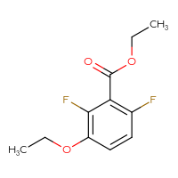 Chemical structure of ethyl 3-ethoxy-2,6-difluorobenzoate - CSSB00135186699