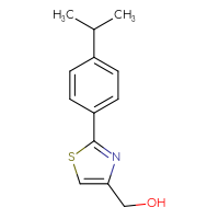 Chemical structure of {2-[4-(propan-2-yl)phenyl]-1,3-thiazol-4-yl}methanol - CSSB00005984651