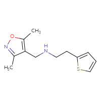 Chemical structure of [(3,5-dimethyl-1,2-oxazol-4-yl)methyl][2-(thiophen-2-yl)ethyl]amine - CSSB00000269507