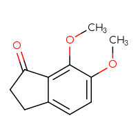 Chemical structure of 6,7-dimethoxy-2,3-dihydro-1H-inden-1-one - CSSB00000092384