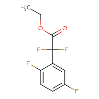 Chemical structure of ethyl 2-(2,5-difluorophenyl)-2,2-difluoroacetate - CSSB00011754999
