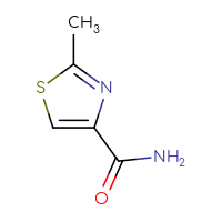 Chemical structure of 2-methyl-1,3-thiazole-4-carboxamide - CSSB00011219161