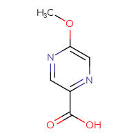 Chemical structure of 5-methoxypyrazine-2-carboxylic acid - CSSB00012001713
