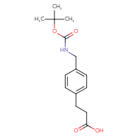 Chemical structure of 3-[4-({[(tert-butoxy)carbonyl]amino}methyl)phenyl]propanoic acid - CSSB00010188094