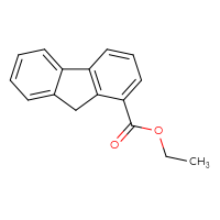 Chemical structure of ethyl 9H-fluorene-1-carboxylate - CSSB00020649995