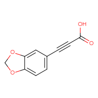 Chemical structure of 3-(2H-1,3-benzodioxol-5-yl)prop-2-ynoic acid - CSSB00000688204