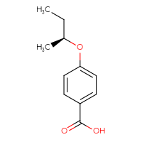 Chemical structure of 4-[(2S)-butan-2-yloxy]benzoic acid - CSSB00009911680