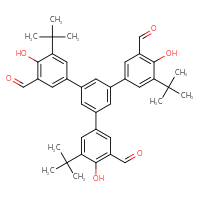 Chemical structure of 5-tert-butyl-3',5'-bis(3-tert-butyl-5-formyl-4-hydroxyphenyl)-4-hydroxy-[1,1'-biphenyl]-3-carbaldehyde - CSSB03437846826