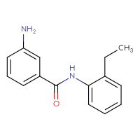Chemical structure of 3-amino-N-(2-ethylphenyl)benzamide - CSSB00000500776