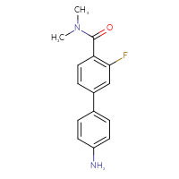 Chemical structure of 4'-amino-3-fluoro-N,N-dimethyl-[1,1'-biphenyl]-4-carboxamide - CSSB06587695493