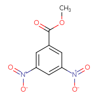 Chemical structure of methyl 3,5-dinitrobenzoate - CSSB00000182484