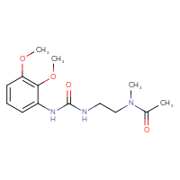 Chemical structure of N-(2-{[(2,3-dimethoxyphenyl)carbamoyl]amino}ethyl)-N-methylacetamide - CSSB21432452825