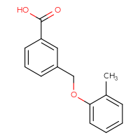 Chemical structure of 3-[(2-methylphenoxy)methyl]benzoic acid - CSSB00000636903