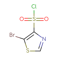 Chemical structure of 5-bromo-1,3-thiazole-4-sulfonyl chloride - CSSB03551468169