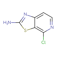 Chemical structure of 4-chloro-[1,3]thiazolo[5,4-c]pyridin-2-amine - CSSB00010740238