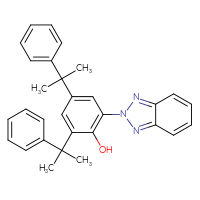 Chemical structure of 2-(2H-1,2,3-benzotriazol-2-yl)-4,6-bis(2-phenylpropan-2-yl)phenol - CSSB00000069069