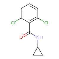 Chemical structure of 2,6-dichloro-N-cyclopropylbenzamide - CSSB00000174290